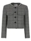 Self-portrait Wool Houndstooth Tailored Jacket Jackets Multicolor
