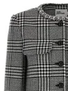 Self-portrait Multicolour Polyester Wool Jackets In Black