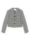 Self-portrait Wool Houndstooth Tailored Jacket Jackets Multicolor In Multi