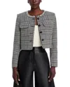 Self-portrait Wool Houndstooth Tailored Jacket Jackets Multicolor