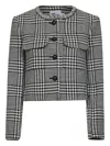 Self-portrait Wool Houndstooth Tailored Jacket Jackets Multicolor