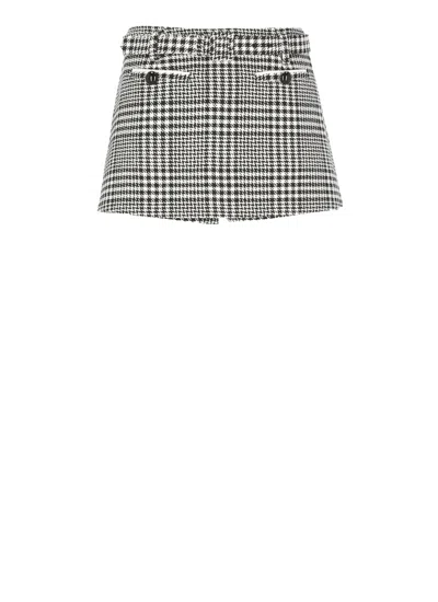 Self-portrait Houndstooth Mini Skirt
