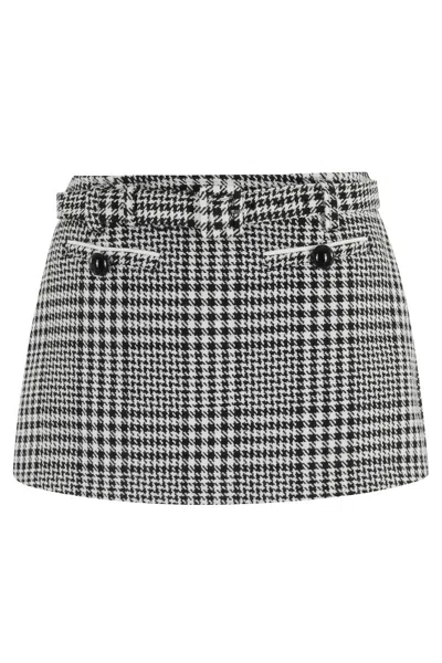 SELF-PORTRAIT SELF-PORTRAIT HOUNDSTOOTH MINI SKIRT
