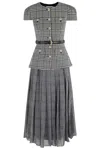 Self-portrait Houndstooth Tailored Midi Dress