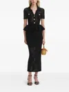 Self-portrait Self Portrait Women Bow Crochet Midi Dress In Black