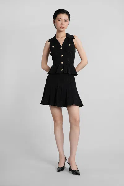 SELF-PORTRAIT IN BLACK VISCOSE
