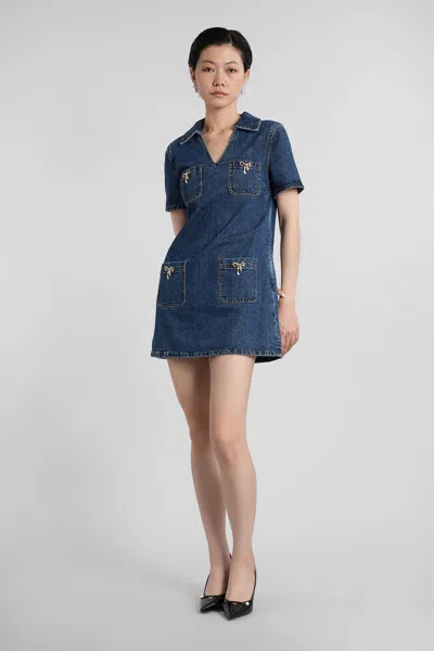 Self-portrait In Blue Cotton