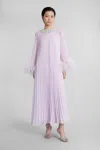 Self-portrait In Lilla Polyester In Purple