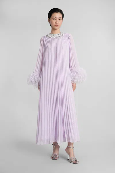 Self-portrait In Lilla Polyester In Purple