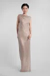 Self-portrait In Silver Polyester In Brown