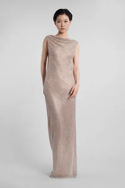 Self-portrait In Silver Polyester In Brown