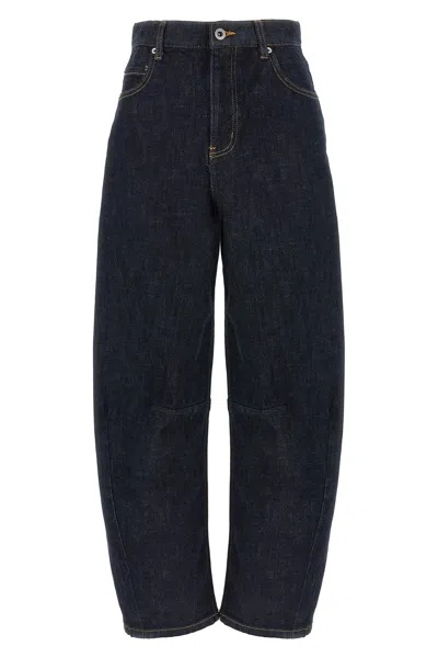 SELF-PORTRAIT SELF PORTRAIT 'INDIGO BARREL LEG' JEANS