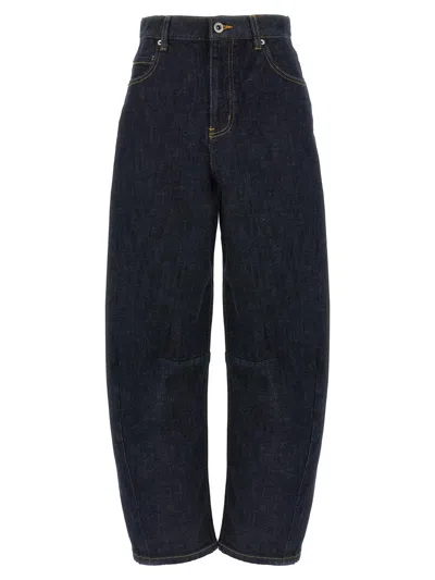 SELF-PORTRAIT SELF-PORTRAIT 'INDIGO BARREL LEG' JEANS
