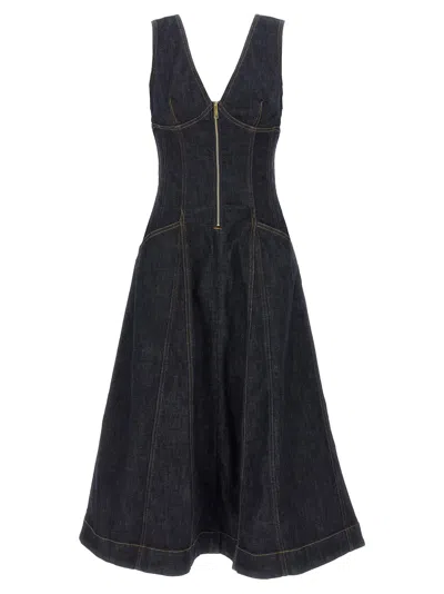 Self-portrait Indigo Denim Midi Dress