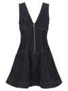 Self-portrait Self Portrait Women Indigo Denim Mini Dress In Black