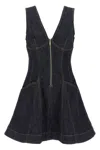 Self-portrait Self Portrait Women Indigo Denim Mini Dress In Black
