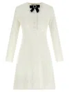 Self-portrait Intricate Openwork Mini Dress In Multi