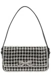 Self-portrait Crystal Baguette Bag In Black
