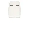 Self-portrait Self Portrait Women Ivory Bow Jacquard Knit Mini Skirt