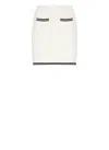 Self-portrait Self Portrait Women Ivory Bow Jacquard Knit Mini Skirt In Neutrals