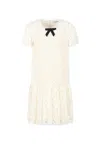 Self-portrait Floral Lace Dress In White