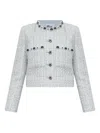 Self-portrait Rhinestone-embellished Tweed Jacket