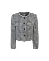 Self-portrait Wool Houndstooth Tailored Jacket Jackets Multicolor