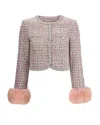 Self-portrait Jacket In Pink