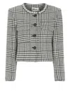Self-portrait Wool Houndstooth Tailored Jacket Jackets Multicolor