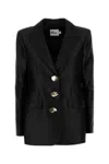 Self-portrait Taffeta Blazer In Black