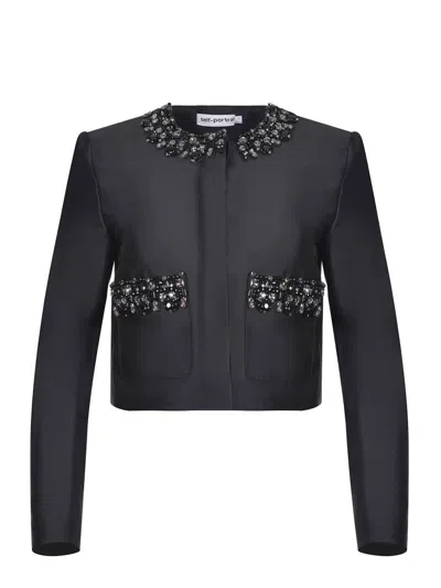 Self-portrait Coatsjackets In Black