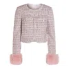 Self-portrait Crystal-embellished Tweed Jacket