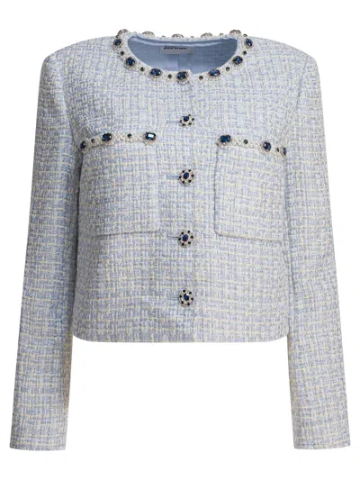 SELF-PORTRAIT JACKETS LIGHT BLUE
