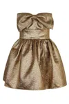 Self-portrait Metallic Fibre Fabric Mini Dress