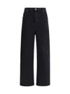 Self-portrait High-waisted Relaxed Fit Black Jeans In Black
