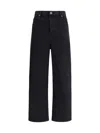 Self-portrait High Waist Cropped Straight-leg Jeans In Black