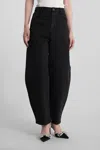 Self-portrait High-waisted Relaxed Fit Black Jeans In Black
