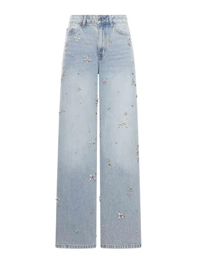 SELF-PORTRAIT JEANS ACAMPANADOS - AZUL