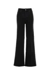Self-portrait Black Flared Jeans Pf25829pb Black In Black