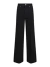 Self-portrait Flared High-waisted Jeans In Black