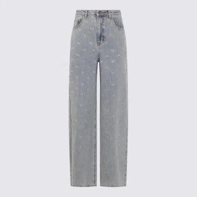 Self-portrait Jeans Blue In Gray