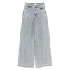 Self-portrait Crystal Embellished Denim Jeasn In Multi
