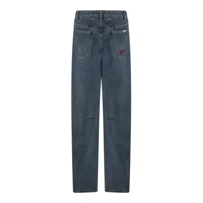 Self-portrait Jeans Blue And Green