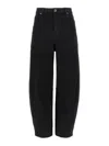 Self-portrait High-waisted Relaxed Fit Black Jeans