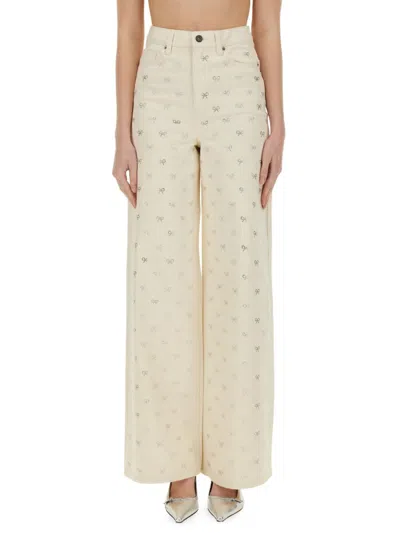 SELF-PORTRAIT JEANS BOW