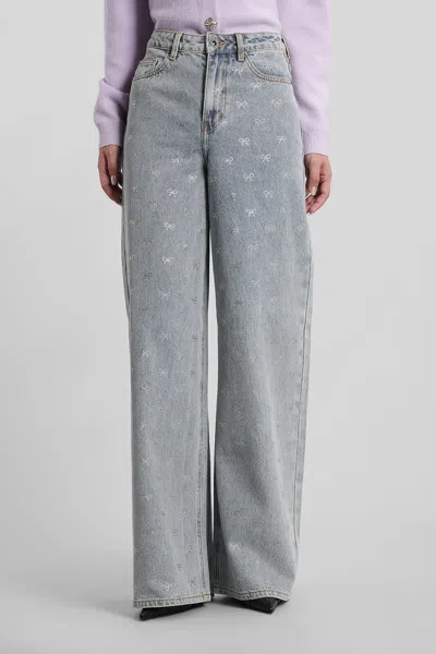 SELF-PORTRAIT JEANS IN BLUE COTTON