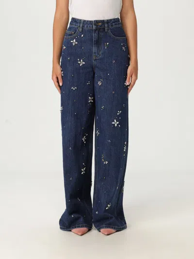 SELF-PORTRAIT JEANS SELF-PORTRAIT WOMAN COLOR BLUE,H26438009