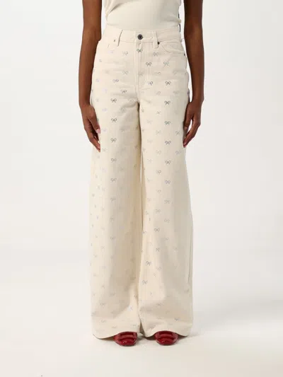 SELF-PORTRAIT JEANS SELF-PORTRAIT WOMAN COLOR WHITE,G78240001