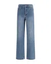 Self-portrait Womens Self Portrait Rhinestone Straight-leg Denim Jeans In Blue