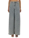 Self-portrait Jeans With Rhinestone Bows In Gray